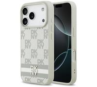 Etui DKNY Checkered with Printed Stripes do iPhone 17 Pro be?owy