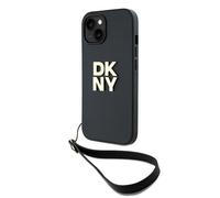 Étui DKNY Hardcase Wrist Strap pour iPhone 15 Plus, noir