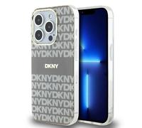 Étui DKNY pour iPhone 15 Pro Max 6.7 beige étui rigide IML Mono & Stripe MagSafe