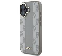 Étui DKNY pour iPhone 16 6.1 beige étui rigide Checkered Pattern Magsafe