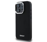 Étui DKNY pour iPhone 16 Pro 6.3 noir étui rigide Plain Silver Logo MagSafe