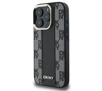Étui DKNY pour iPhone 16 Pro Max 6.9 noir étui rigide Checkered Pattern Magsafe