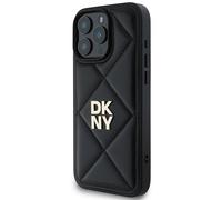 Étui DKNY pour iPhone 16 Pro Max 6.9 noir Quilted Stack Logo