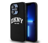Étui DKNY White Logo MagSafe pour iPhone 13 Pro, noir