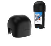 Étui d'objectif en silicone pour Insta360 X5 - Étanche - Capuchon d'objectif en silicone souple - Accessoire d'appareil photo Insta 360 X5, Noir , Couverture