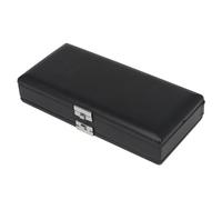 Étui double couche pour basson 20 feuilles avec design ventilé en cuir Fermeture sécurisée pour basson à feuilles avec trous d'aération