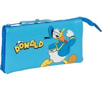 Étui double multi-usages Donald bleu 22 x 12 x 3 cm