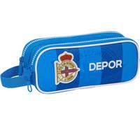 Etui double multi-usages R. C. Deportivo de La Coruña Bleu 21 x 8 x 6 cm