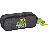 Étui double multi-usages Teenage Mutant Ninja Turtles Noir Gris 21 x 8 x 6 cm