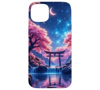 Étui Dreamy Sakura Torii pour des Nuits Magiques au Japon Coque pour iPhone 15 Plus
