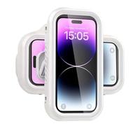 Étui du téléphone de douche, support de téléphone de salle de bain - Porte-téléphone mural,Stand de téléphone portable à haute sensibilité imperméable pour la baignoire du miroir de salle de bain Pisc