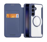 Étui Dux Ducis Skin X Pro En Cuir Pour Samsung Galaxy S24+ 5g, Compatible Magsafe, Bleu
