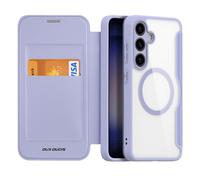 Étui Dux Ducis Skin X Pro En Cuir Pour Samsung Galaxy S24+ 5g, Compatible Magsafe, Violet