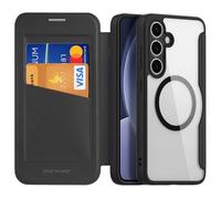 Étui Dux Ducis Skin X Pro En Cuir Pour Samsung Galaxy S25+ 5g, Compatible Magsafe, Noir