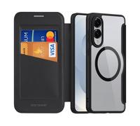 Étui Dux Ducis Skin X Pro En Cuir Pour Samsung Galaxy S25 Edge 5g, Compatible Magsafe, Noir