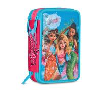 SJ GANG STYLE JAM GANG Disney Trousse d'école 3 Compartiments, LILO & Stitch- 2CUTE, Multicolore - Porte-Stylo Multi-Compartiments avec Crayons, stylos et Couleurs, Multicolore, Taglia Unica, Moderne