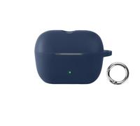 Étui écouteurs pour Sennheiser ACCENTUM Clip Housse de Protection en Silicone Souple, résistante aux Chocs et aux Rayures, avec Boucle Mousqueton, Bleu