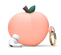 Étui elago compatible avec AirPods Pro 2, design 3D pêche, étui compatible avec AirPods Pro 2e génération, porte-clés inclus