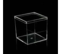 Étui en acrylique avec poignée robuste pour présentation de bijoux et distribution de cadeaux lors de réunions ou fêtes (6,5 x 6,5 x 6,5)