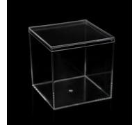 Étui en acrylique avec poignée robuste pour présentation de bijoux et distribution de cadeaux lors de réunions ou fêtes (21,6 x 21,6 x 21,6 cm)