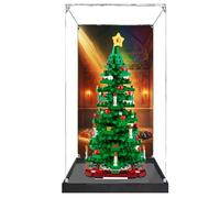 Étui en acrylique pour figurine d'action Lego 40573 - Sapin de Noël - Anti-poussière - Incassable - Pour collectionneurs - Boîte de présentation anti-poussière pour objets de collection (vitrine