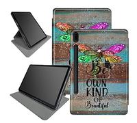 Étui en bois à paillettes pour Samsung Galaxy Tab S7 (2020) / S8 Tablet (2022) 11 pouces, support pliable rotatif à 360 degrés, plusieurs angles de vue avec mise en veille/réveil automatique