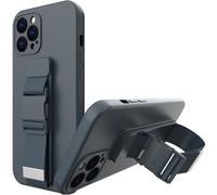 Étui en corde avec lanière pour Xiaomi Poco X3 Nfc Bleu marine