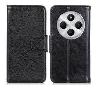 Étui En Cuir À Rabat Horizontal Nappa Pour Redmi 14c 4g, Noir