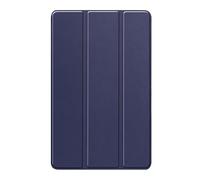 Étui en Cuir à Rabat Pliable en Trois Parties Compatible avec la Tablette Huawei Honor Pad X7 8,7 Pouces JMS-W09/L09 2025 avec Mise en Veille Automatique et Coque Rigide Intelligente(Dark Blue)