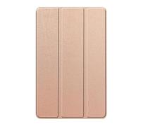 Étui en Cuir à Rabat Pliable en Trois Parties Compatible avec la Tablette Huawei Honor Pad X7 8,7 Pouces JMS-W09/L09 2025 avec Mise en Veille Automatique et Coque Rigide Intelligente(Rose Gold)
