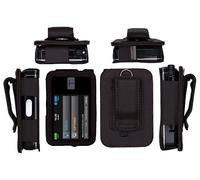 Étui en cuir ajusté avec film de protection d'écran pour pompe à insuline tandem Tandem t:Slim X2 (marron-B)
