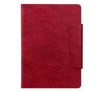 Étui en Cuir avec Support Avant for Tablette Samsung Galaxy Tab S10 FE Plus 13,1 Pouces SM-X620 SM-X626B 2025 (avec Boucle).(Red)