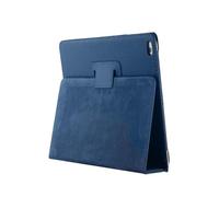 Étui en Cuir avec Support pour Tablette iPad Air Pro Mini 3 4 5 6 7 8 9 10e et 11e générations (9,7, 10,9, 10,2, 11, 12,9 et 13 Pouces), Bleu Marine, Compatible avec iPad Air 1re et 2e générations (