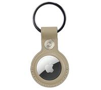 Étui en cuir beige pour Audi AirTag