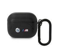 Étui en cuir BMW Curved Line pour AirPods 3, noir