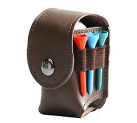 Étui En Cuir Boules De Golf - Support En Cuir Pour Les Balles De Golf Et Les T-shirts - Étui À Ceinture En Cuir Pour Les Balles Accessoires De Balle De Golf Pour Les Sports De Golf, Qui Comprend 2 Bal