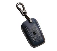 Étui en Cuir Clé Voiture pour 1 3 5 7 Série X1 X3 X4 X5 X6 F10 F20 F30 F34 F11 F15 F16 F25 F31 M3 M4 E34 Coques De Clé(2button Blue)