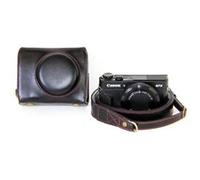 Etui en cuir de protection pour Canon PowerShot G7X MarkII - Noir Noir G