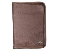 Étui en cuir d'élan pour permis Akah Marron 12x16 cm