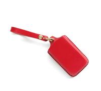 Étui en cuir fait à la main pour clé de voiture minimaliste compatible avec Ferrari Roma Purosangue SF90 296 (rouge)