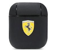 Étui en cuir Ferrari pour AirPods 1 Noir