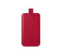 Etui en cuir universel pour tél. 16,0x8,9x1,2cm, Rouge