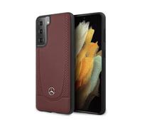 Étui en cuir Mercedes Urban Line, rouge - Samsung Galaxy S21 Plus