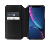 Etui en cuir Milano pour iPhone XR Noir