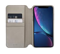 Etui en cuir Milano pour iPhone XR Taupe