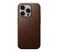 Étui en cuir moderne Nomad, marron - iPhone 15 Pro