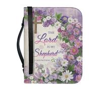 Étui en cuir pour Bible avec fermeture éclair organiseur de livres sac à main pour aller à l'église pour Pâques pour les déplacements quotidiens