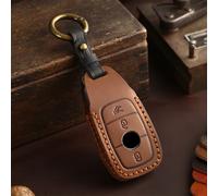 Étui en cuir pour e voiture, coque pour Mercedes Benz A C E S G LC CLE CLA GLB GLS GLA W177 W205 W213 W222 X167 AMG S400