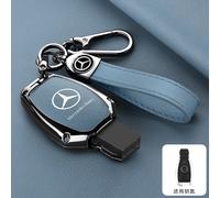Étui en cuir pour e voiture intelligente, coque de protection en alliage, porte-clés pour Mercedes Benz W203 W204 W211 W212 W164 W221 R171, accessoires