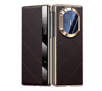 Étui en Cuir pour Huawei Mate X7, Étui À Rabat avec Fenêtre Intelligente, Protection Intégrale, Antichoc, Étui De Luxe pour Professionnels.,Brown